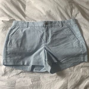 Gap sky blue pinstripe shorts